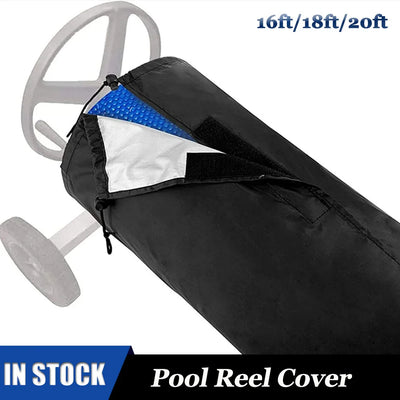 Solar Reel Protective Cover For 16-20ft Pool Reel Covers Solar Blanket Cover Waterproof Pool Cover