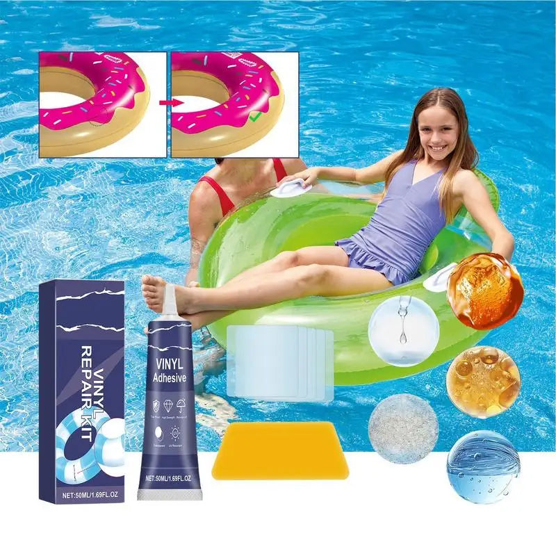 Inflatable Patch Repair Kit Raft Patch Kit With 50ml Glue For Repair