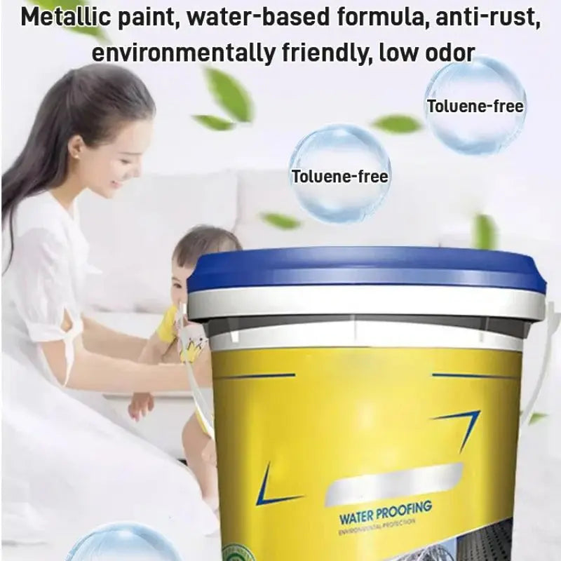 Peinture métallique antirouille à base d'eau, 350g, peinture de rénovation pour acier, Anti-corrosion, garde-corps extérieur étanche, portes en fer