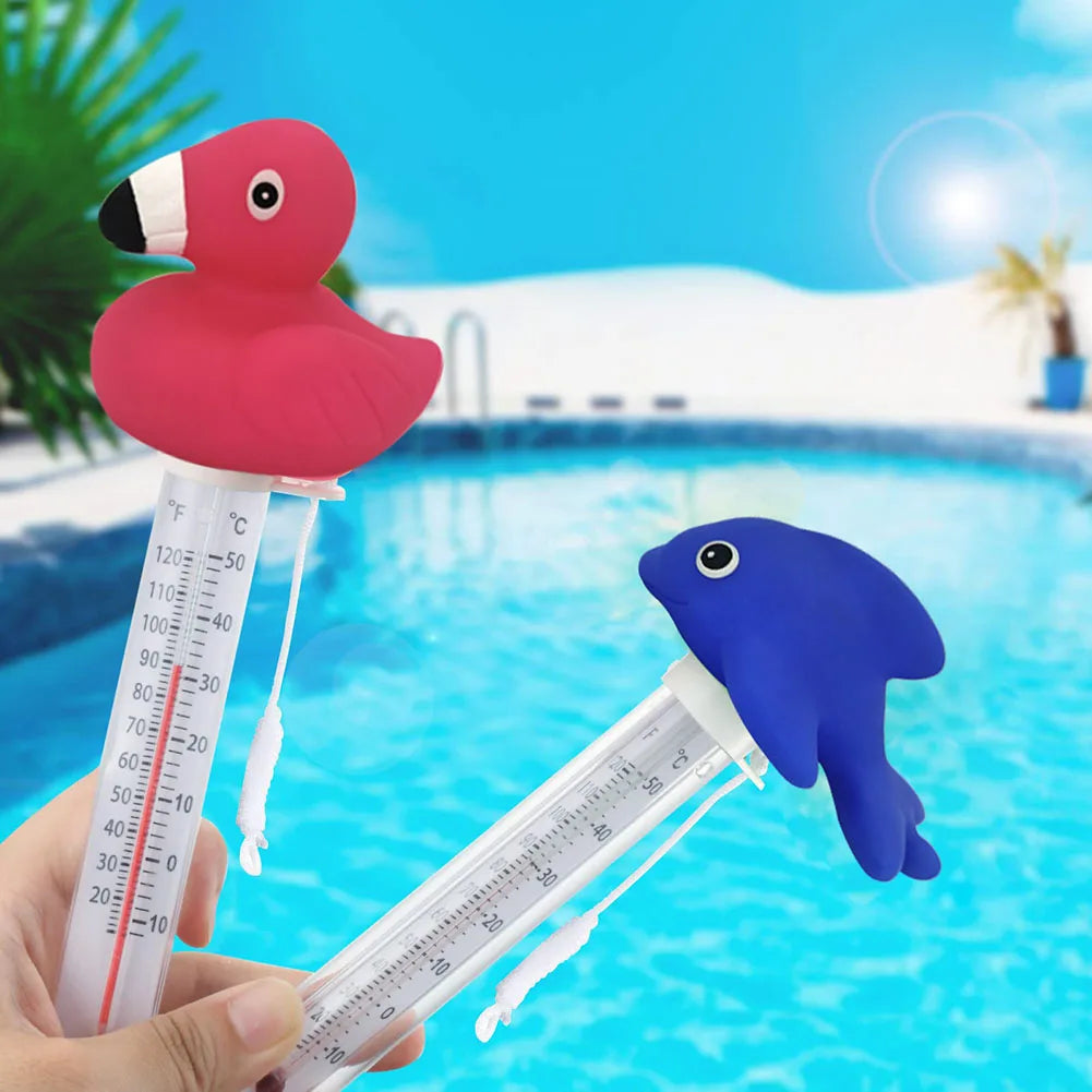 Cartoon Pattern Pool Water Temperature Meter Accurate Portable Swimming Pool Thermometer