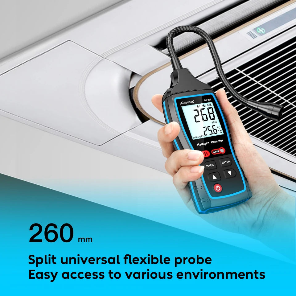 Détecteur de gaz halogène numérique, testeur de gaz fréon, système de réfrigération de climatisation, outils de détection, analyseur R22a R134a R410a