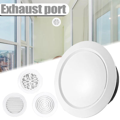2024 Newest Round Ventilation Hole Grill Outlet with Integrated Screen Mesh Adjustable Outlet for Wall Ceiling