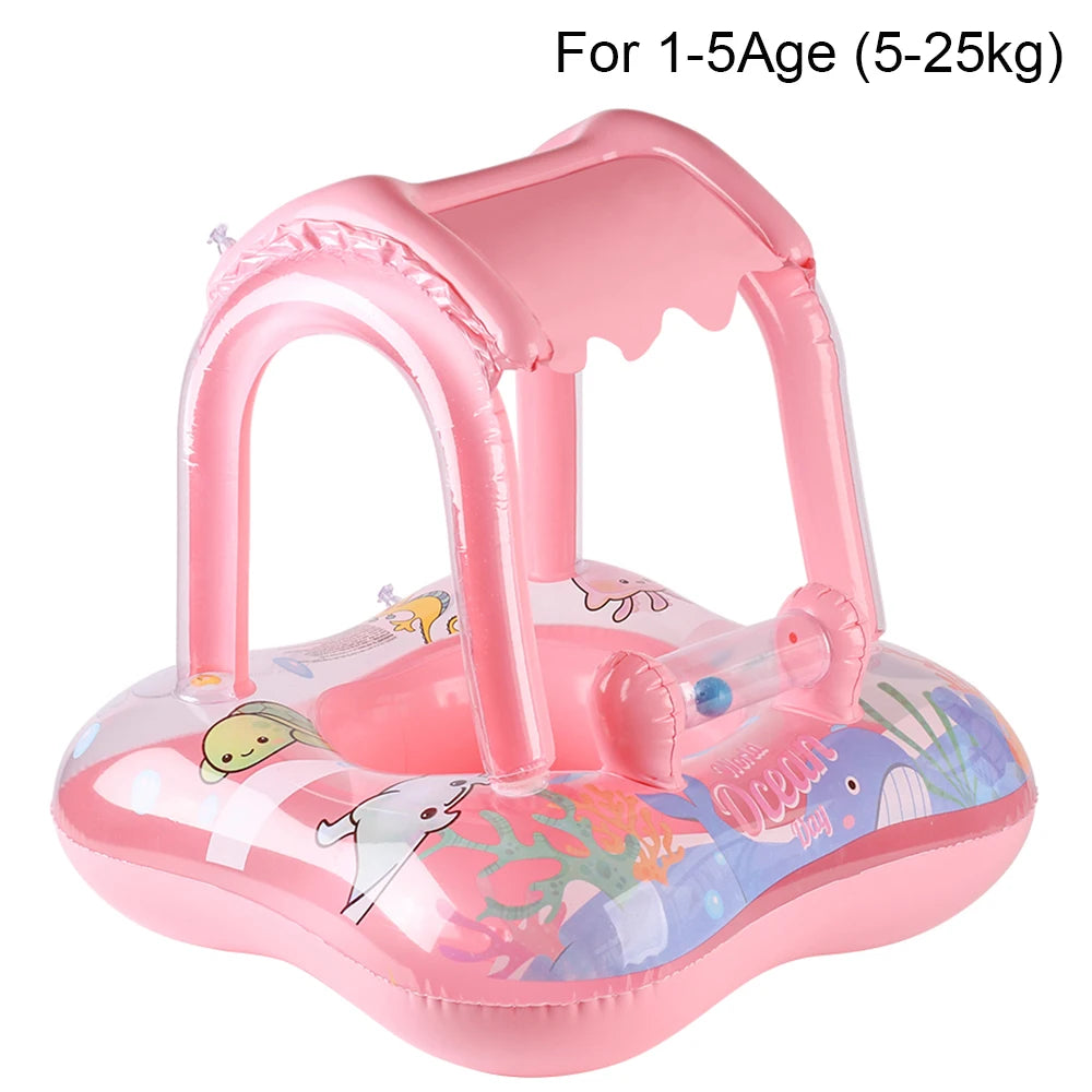 Bouée de piscine à thème animalier et nature pour enfants de 3 à 6 ans, anneau de baignade sans produits chimiques.