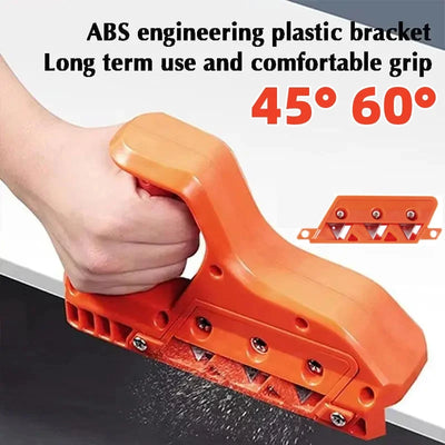 Taglierina rapida per cartongesso, pialla manuale per gesso, smusso del bordo del cartongesso, utensile da taglio per legno, utensile manuale trimmer a 45 °, 60 °