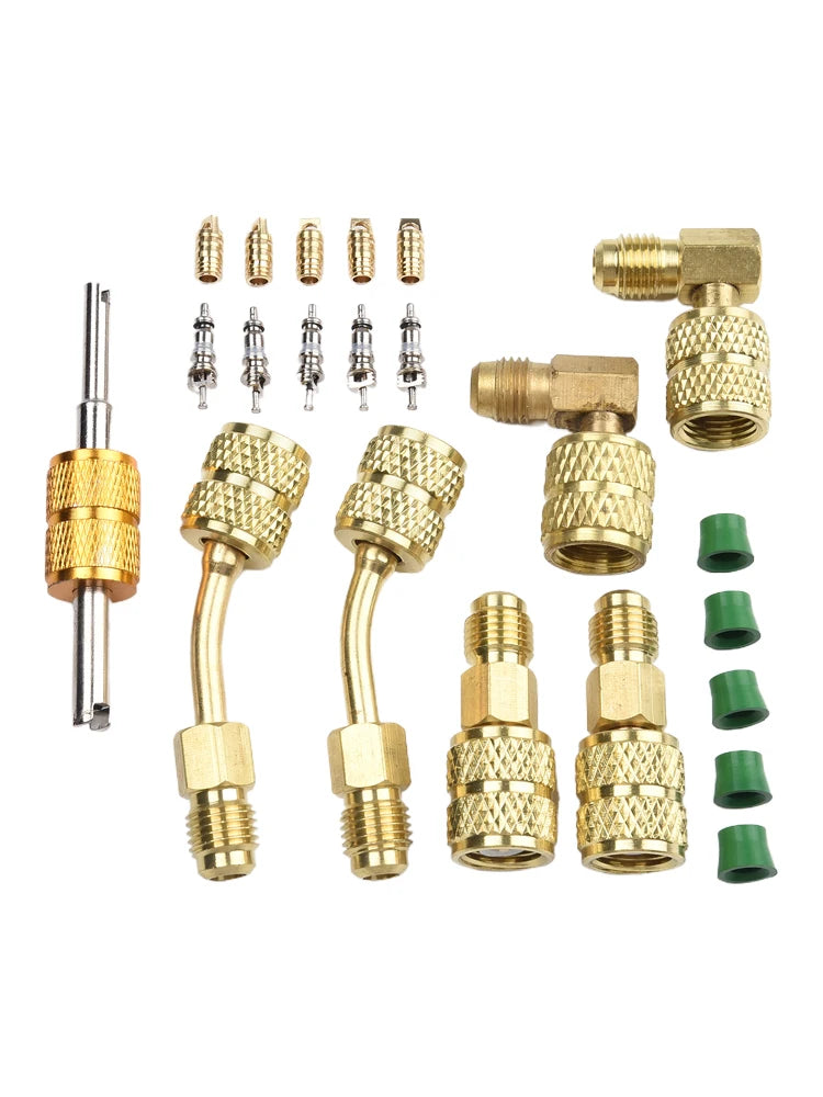 Zestaw adapterów R410 Mini Split - Konwerter pompy próżniowej do akcesoriów klimatyzacyjnych HVAC i chłodniczych