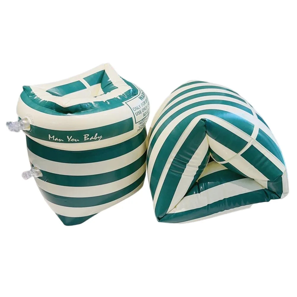 Flotteurs de bras de bain rétro à double airbag