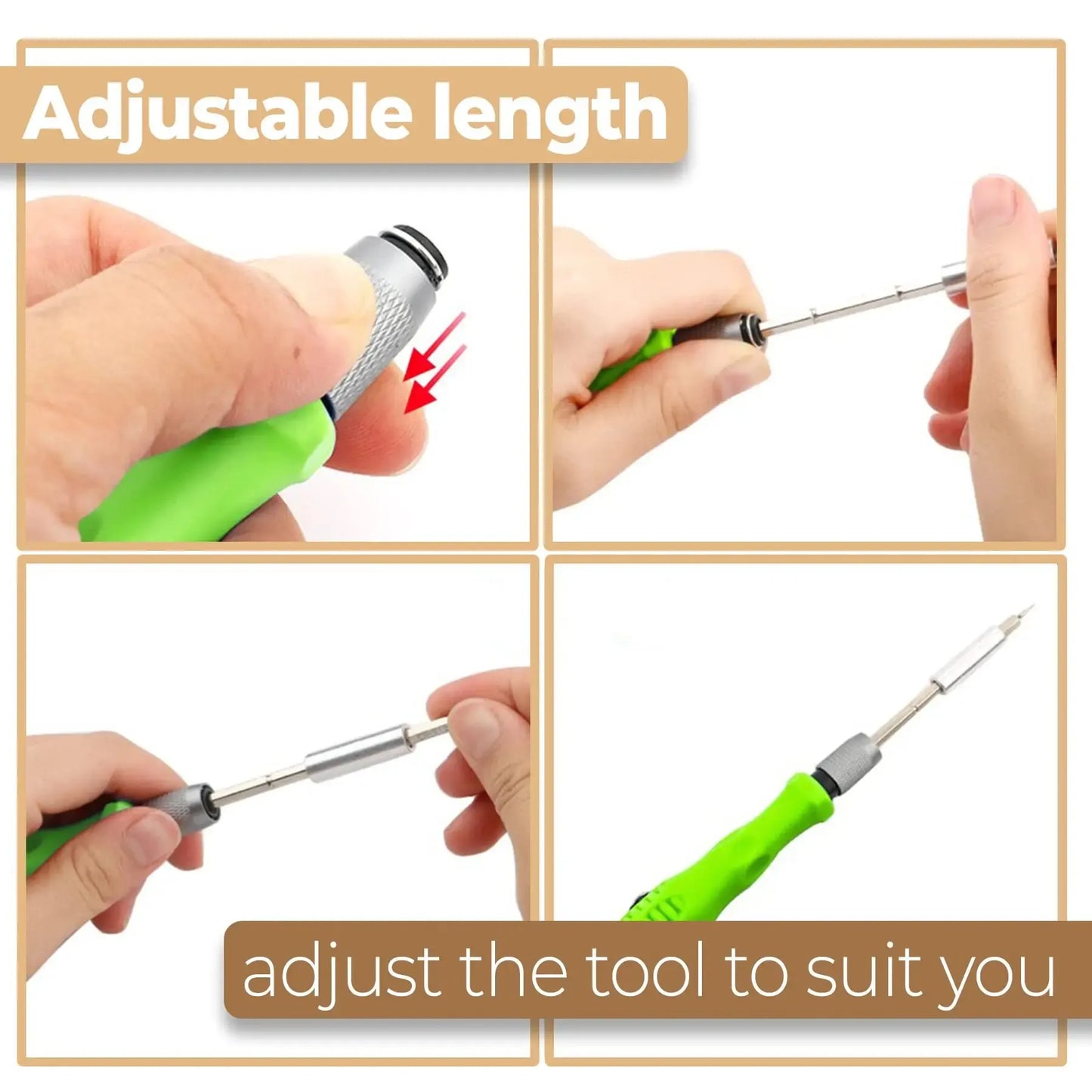 Mini 32 in 1 Magnetic Precision Screwdriver Set with Chrome Vanadium Bits for Phones Laptops Watches Glasses and Electronics Repair