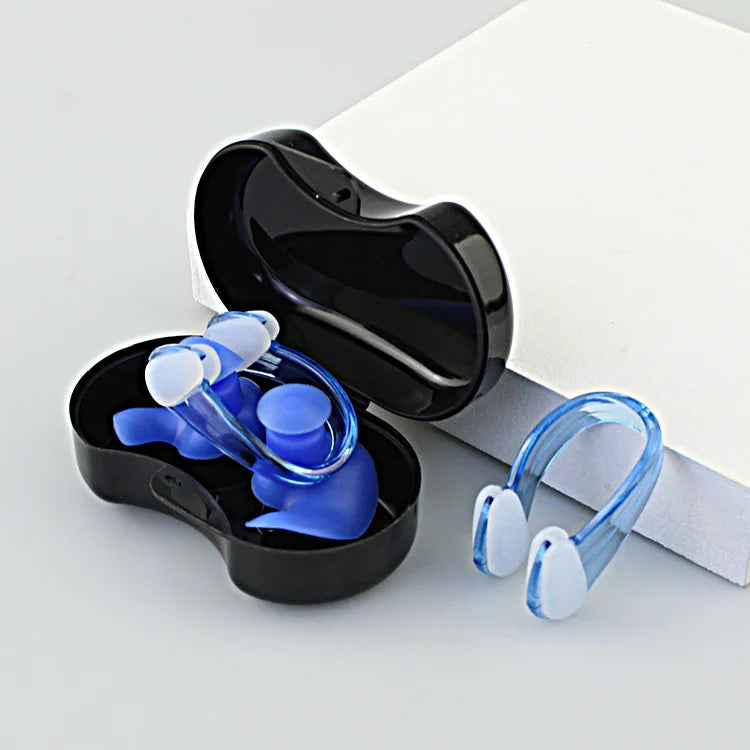 Ensemble de bouchons d'oreilles et pince-nez pour la natation