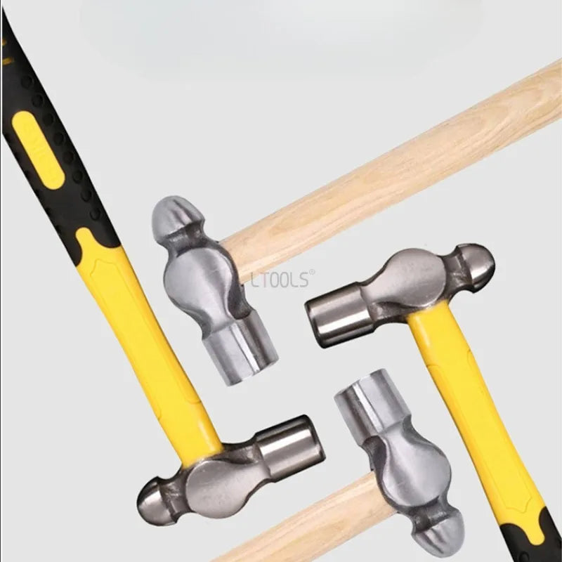 Martillo de Carpintería de Cabeza Redonda (Herramienta de Clavos Absorbe Impactos 0.5-3LB)