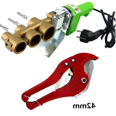 Neu Dn 1 Set 20-32mm AC 220V 600W Kunststoff Rohr Schweißer/PPR Schweißen Maschinen Rohr schweißer Automatische Wärme Mit 42mm Rohr Cutter