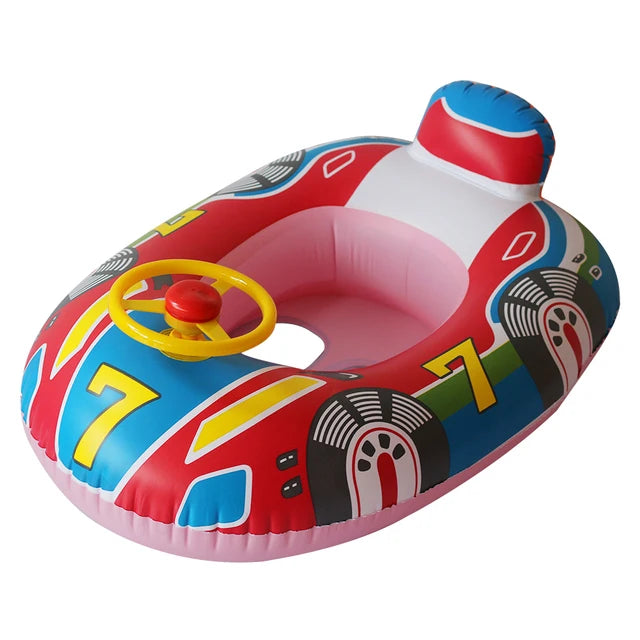 Infant Inflatable Swimming Float Seat with Sunshade