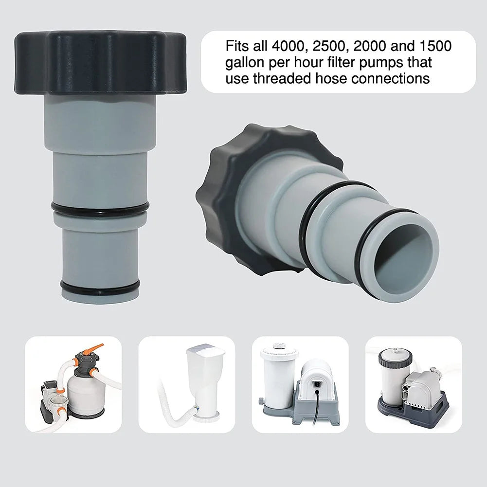 Pool Hose Adapter for Sand Pump | Type B Hose Connector for Intex Pool Filter Pumps