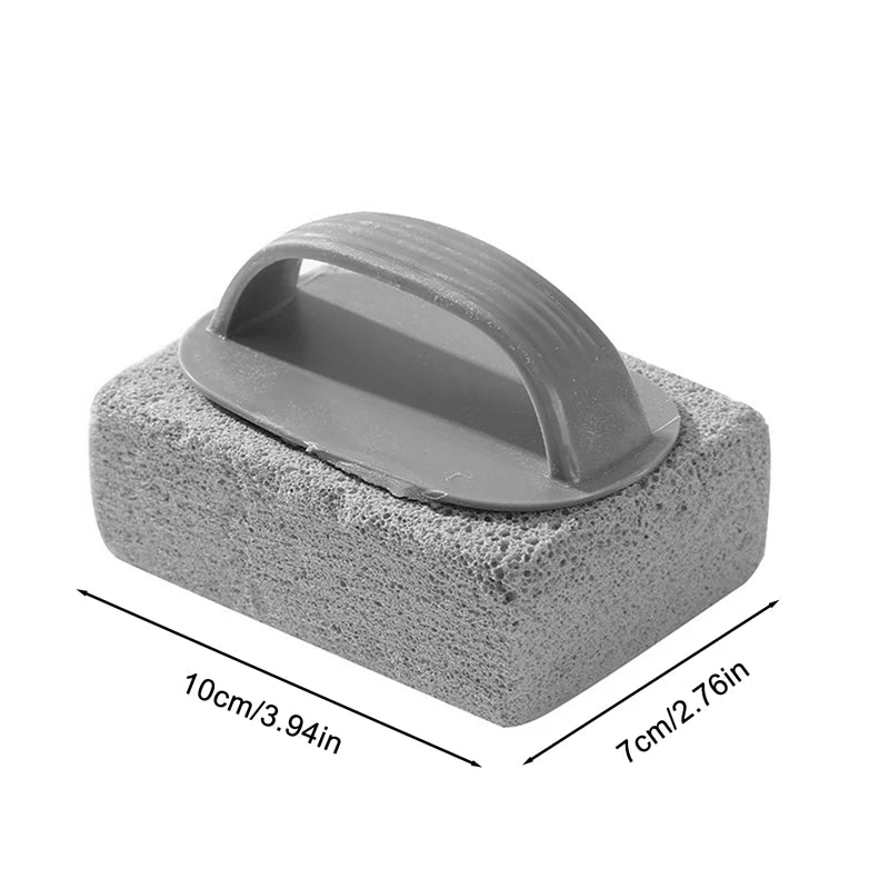 Pool Pumice Stone Cleaner, Calcium and Rust Remover for Pool Tiles, Easy DIY Cleaning Tool with Durable Plastic Handle