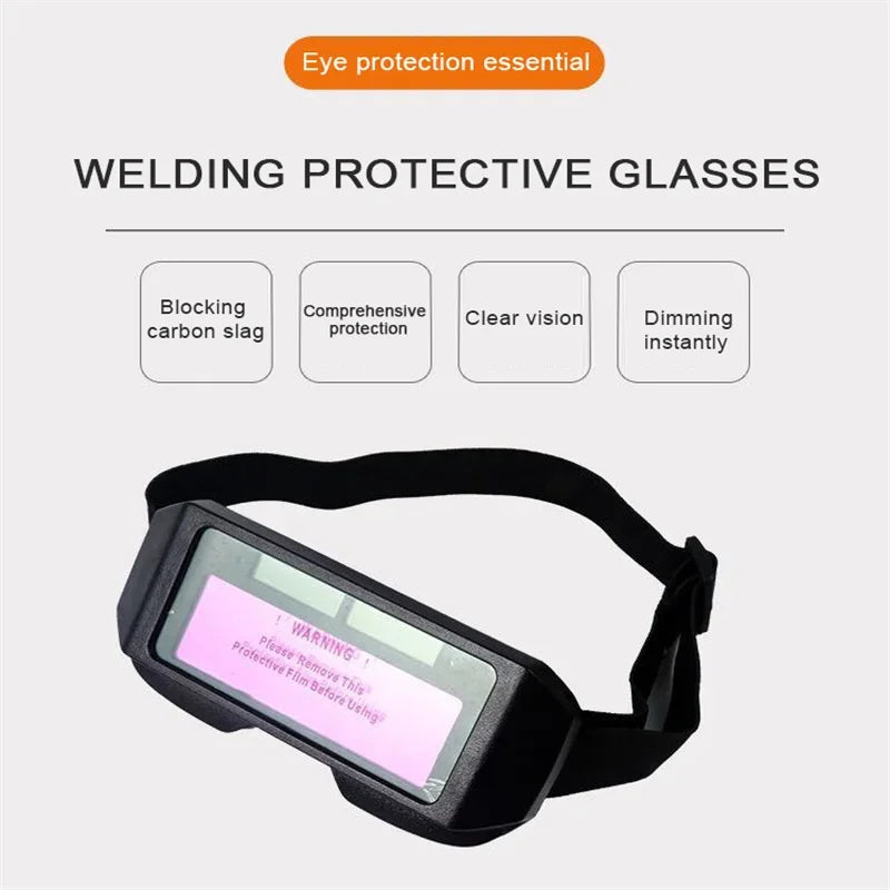 Lunettes de soudage à gradation automatique - Lunettes de protection anti-yeux à obscurcissement automatique pour masques