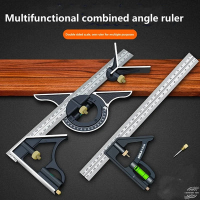 Stainless Steel Multifunctional Combination Square: Essential Tool