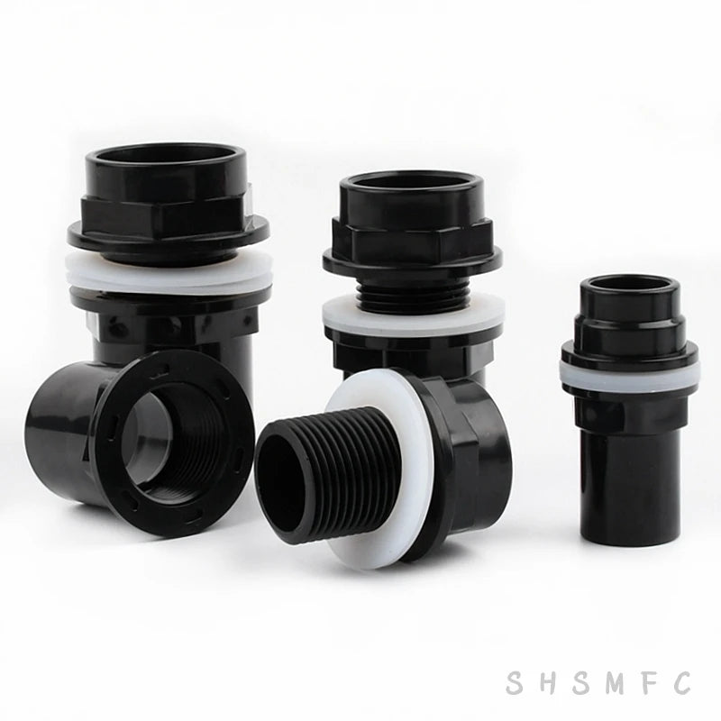 PVC Connecteurs de Tuyaux Drainage Aquarium Entrée Sortie Raccords Irrigation de Jardin