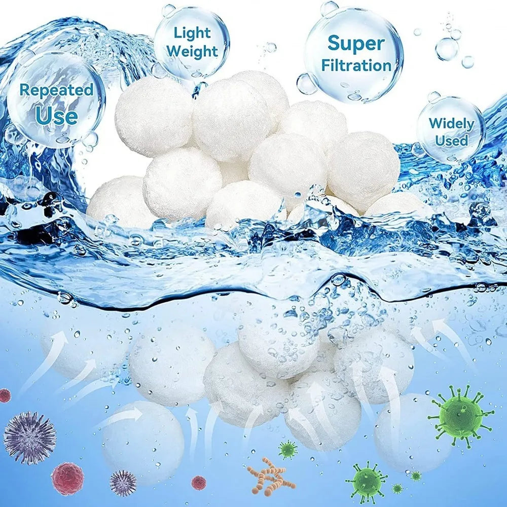 200/300/500/700g Polyester Fiber Filter Balls for Pool and Aquarium