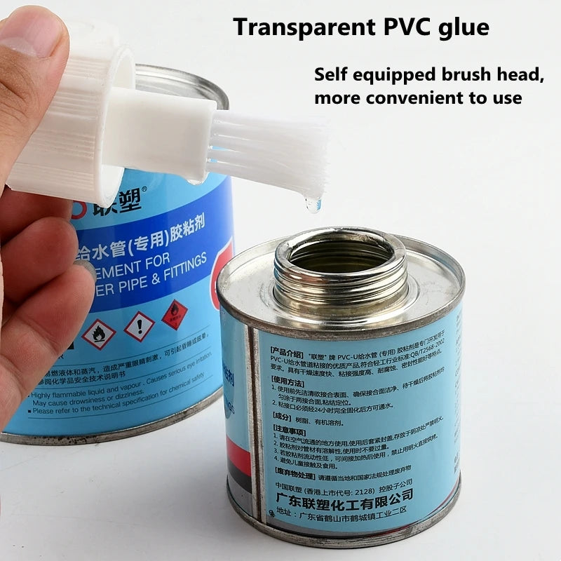 100ml Colle PVC pour conduite d'eau, raccords de tuyaux d'eau, mastic d'étanchéité, adhésif pour joint de tuyau de système d'irrigation de jardin