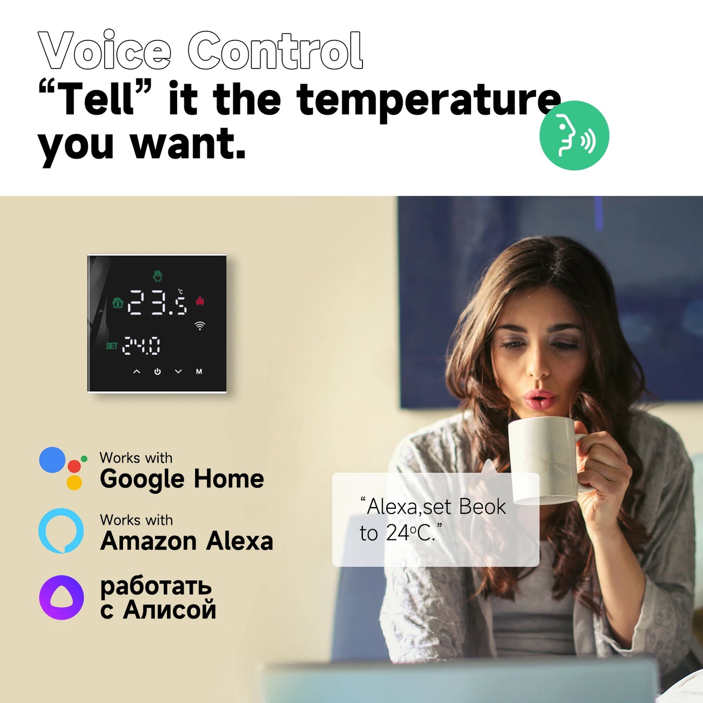 Tuya – régulateur de température intelligent WIFI pour maison intelligente, Thermostat de sol chaud pour chauffage électrique, régulateur de température, chaudière à gaz Yandex