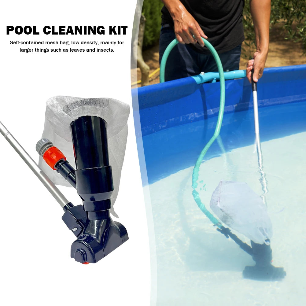 Kit de nettoyage de piscine avec aspirateur et filtre pour fond de piscine