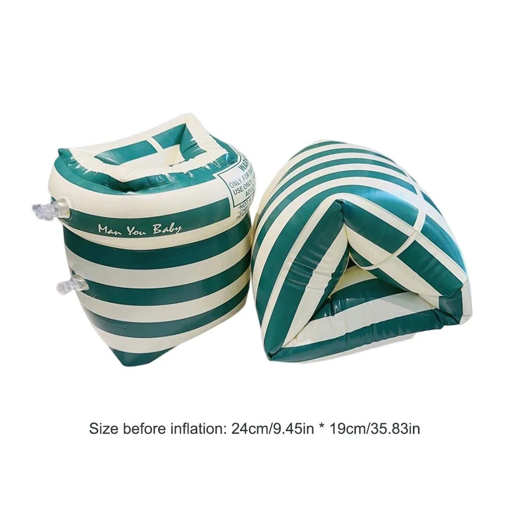 Flotteurs de bras de bain rétro à double airbag