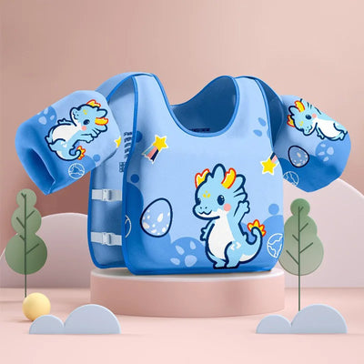 Kids Swim Vest with Arm Bands – Buoyancy Aid for Pool Safety and Water Fun