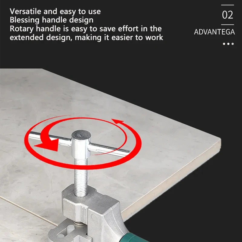 Kit de Cortador de Azulejos Portátil con Cabezal de Corte Dual para Vidrio y Cerámica