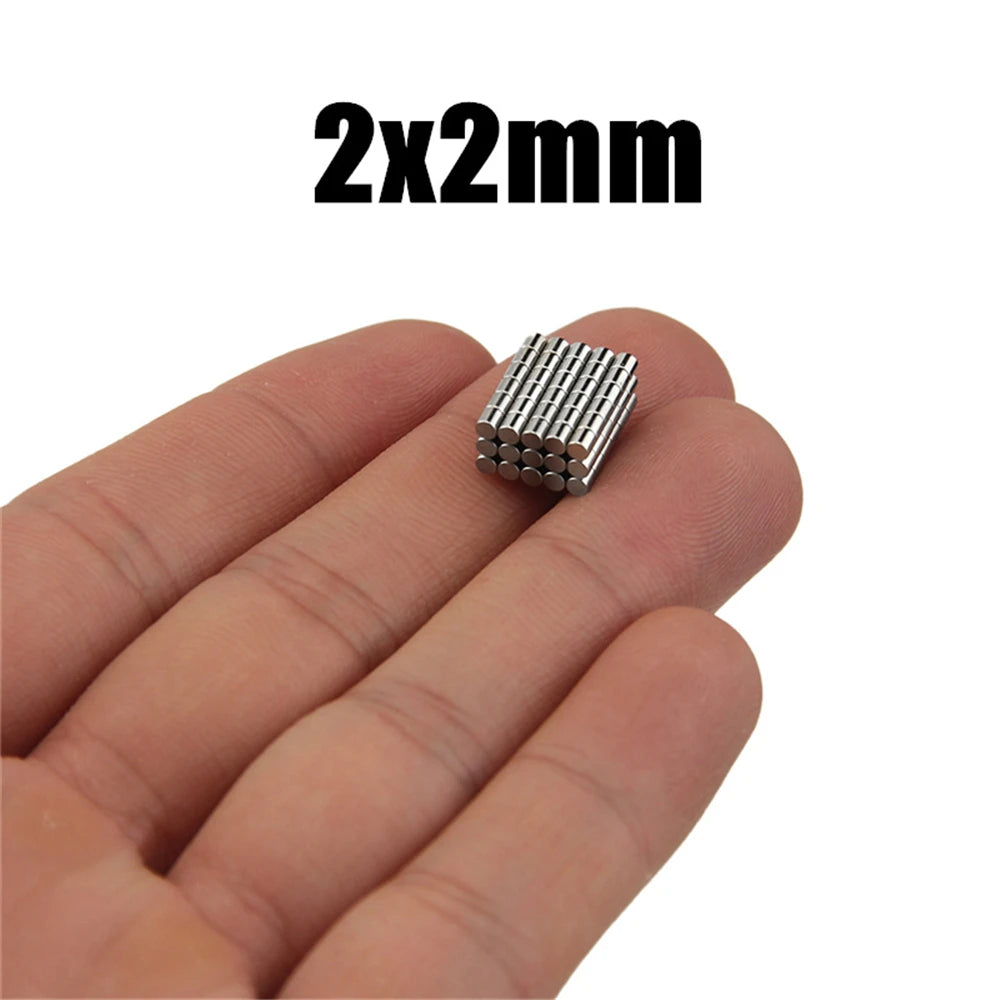 Round Neodymium Magnet 2x2,3x2,3x3,4x2,5x2,6x2,6x3,8x1,8x2,10x2 N35 Permanent NdFeB Super Strong Powerful Magnetic imane Disc
