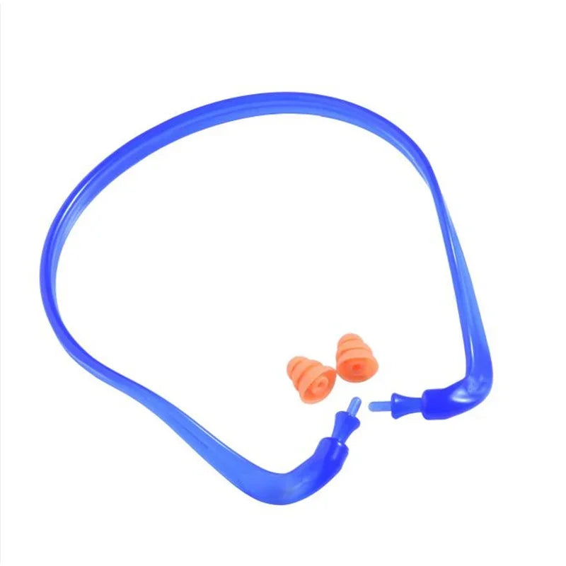 Wiederverwendbare Silikon-Ohrstöpsel zur Geräuschreduzierung, zum Schwimmen und zum Gehörschutz mit Kabeldesign