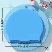 Gorro de natación unisex de silicona impermeable antideslizante para piscina, playa, buceo y uso diario
