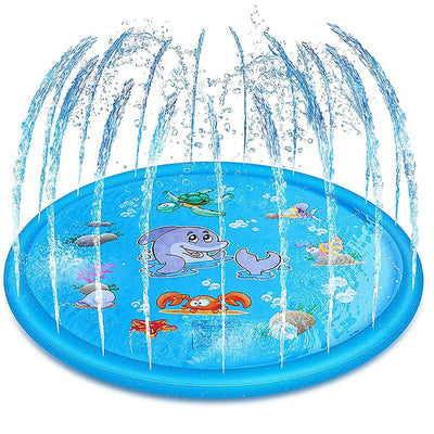 Alfombra de Rociado de Agua para Mascotas – Almohadilla de Enfriamiento de Verano Antideslizante para Exteriores (100/150/170cm)