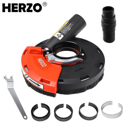 Cuffia Universale per Polvere per Smerigliatrice Angolare da 4/4,5/5 Pollici - Cuffia per Levigatura Superficie da 125MM