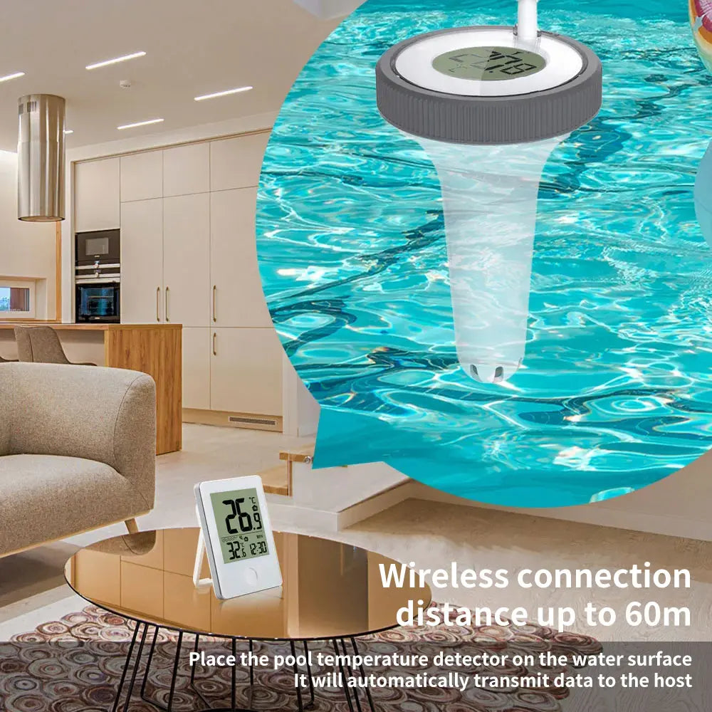 Wireless Thermometer LED Digital Display Electronic Thermometer Kit Waterproof Temperature Sensor