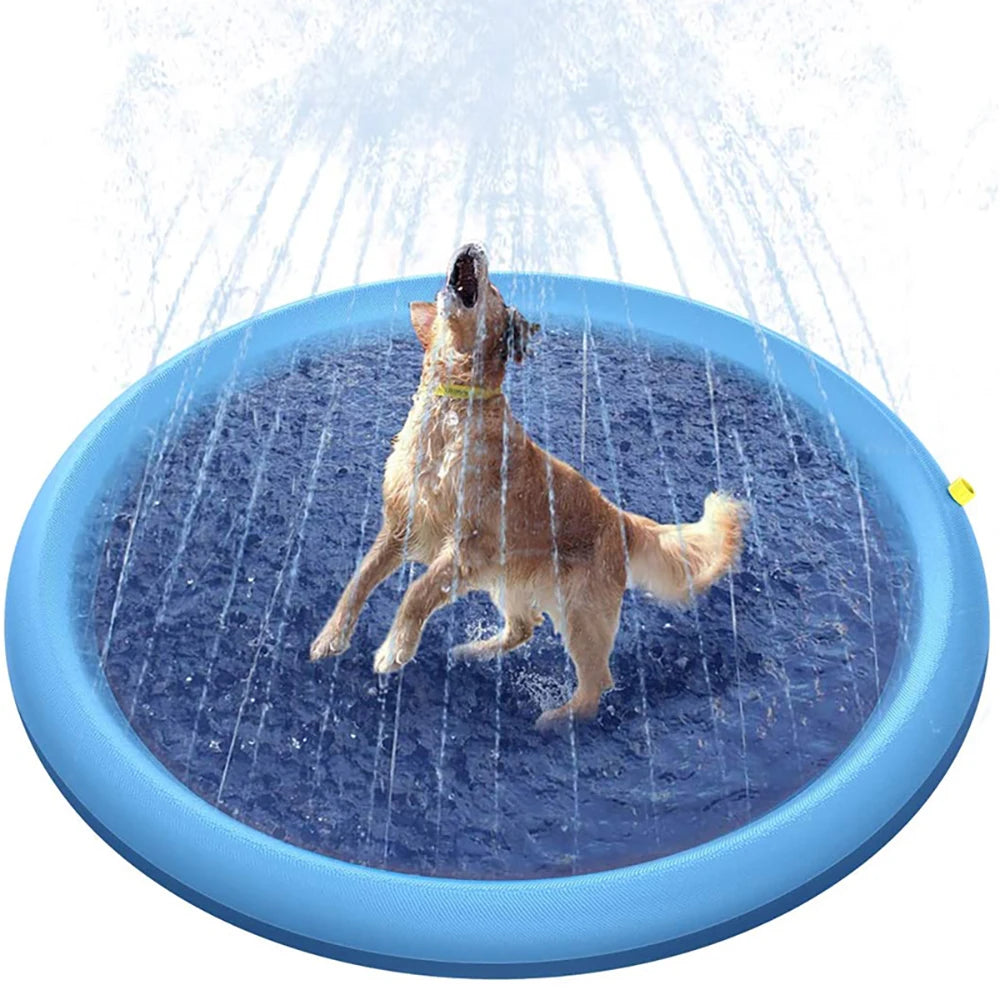 Pet Water Spray Mat – Outdoor Non-slip Summer Cooling Pad (100/150/170cm)