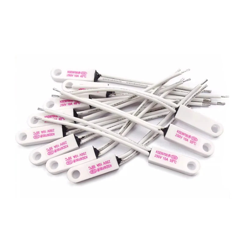 KSD9700 Céramique avec trous Interrupteur de contrôle de température 40 degrés 150 degrés Normalement ouvert Normalement fermé 10A 250V Thermomètre