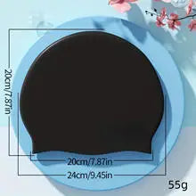 Gorro de natación unisex de silicona impermeable antideslizante para piscina, playa, buceo y uso diario