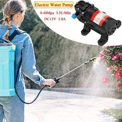 Pompa dell'acqua elettrica portatile 12v 2.0A 0.48Mpa 3.5L/Min Pompa di circolazione per giardino e fattoria