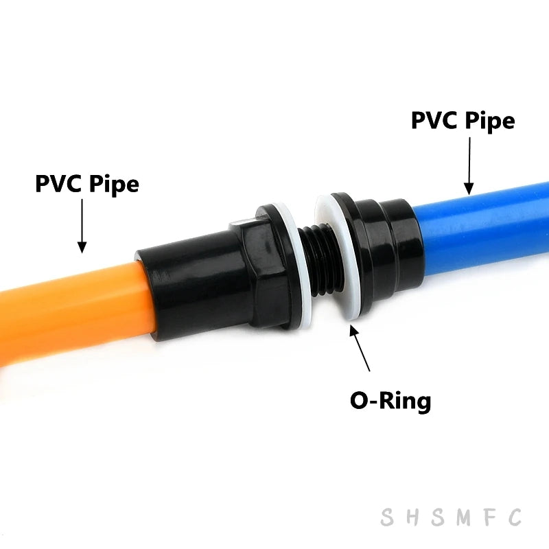 PVC Connecteurs de Tuyaux Drainage Aquarium Entrée Sortie Raccords Irrigation de Jardin
