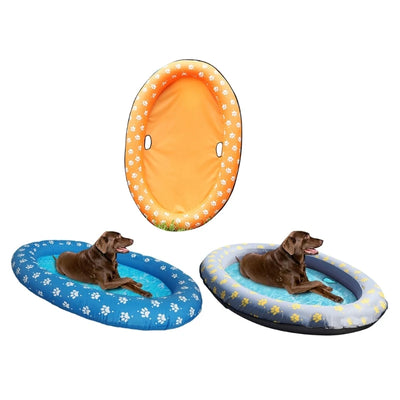 Flotador de piscina inflable para perros, balsa flotante para cachorros para piscina/viaje/suministros de verano