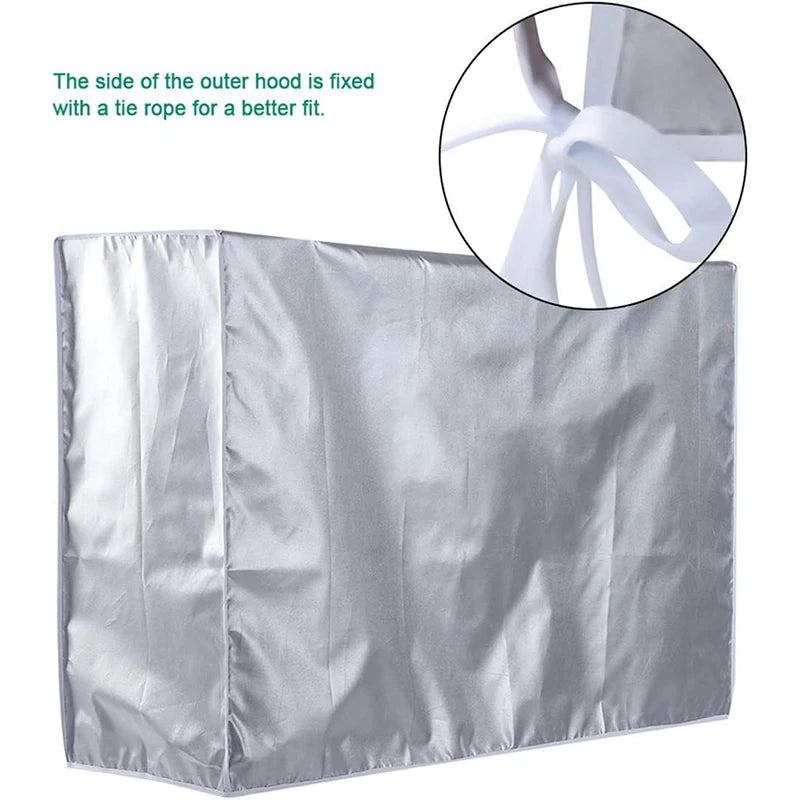 Big Housse Imperméable Extérieure pour Climatisation Protection Contre la Poussière Nettoyage Anti-Neige Pluie Protection Moteur Principal Housse Extérieure Tout Compris