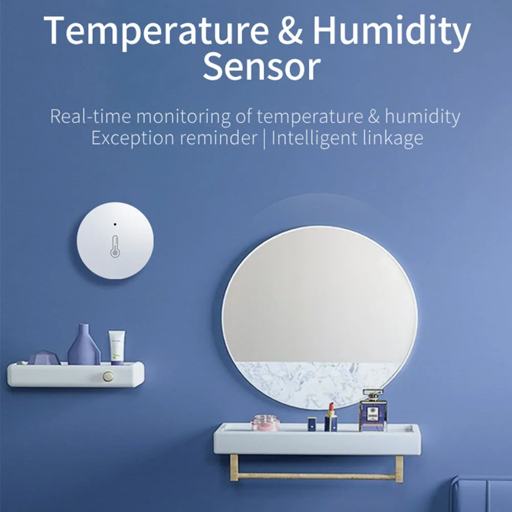 Tuya Zigbee 3.0 Temperature and Humidity Sensor Remote Monitor By Smart Life APP