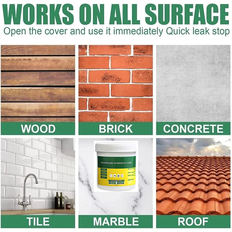 Transparent Waterproof Coating Sealant Agent Wall Leak Repair Material Invisible Glue For Roof Leakage Crack Seepage 30/300g