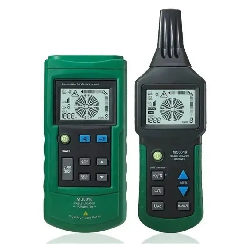 MS6818 Testeur de Câbles Professionnel 12-400V AC/DC Localisateur de Tuyaux Métalliques Inspection Murale Souterraine Détection de Coupure et Court-Circuit