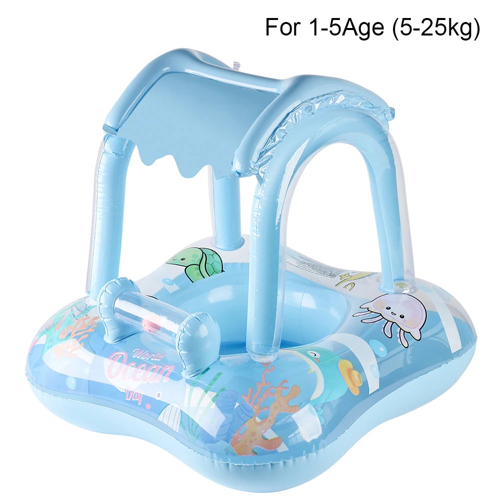 Bouée de piscine à thème animalier et nature pour enfants de 3 à 6 ans, anneau de baignade sans produits chimiques.