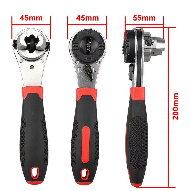 Nastawny klucz zapadkowy - Klucz ręczny z szybkowymiennym mechanizmem