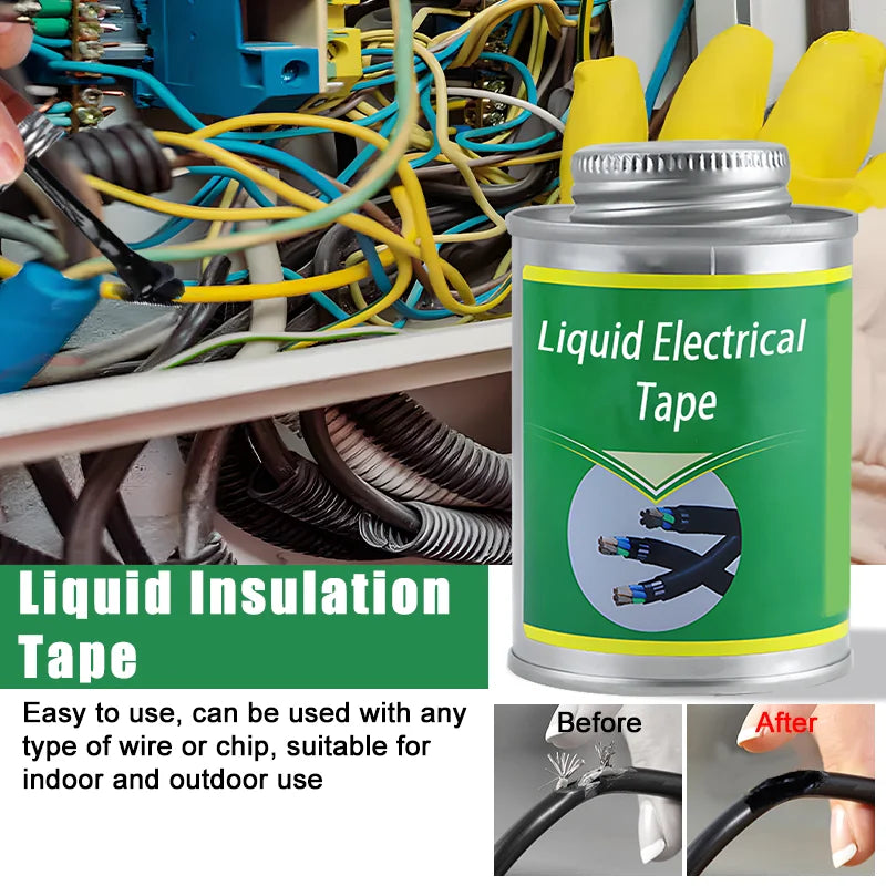 Wasserdichtes flüssiges Isolierband Isolierband Reparaturgummi Elektrisches Kabel Flüssige Isolierpaste Mantel Fix Line Kleber