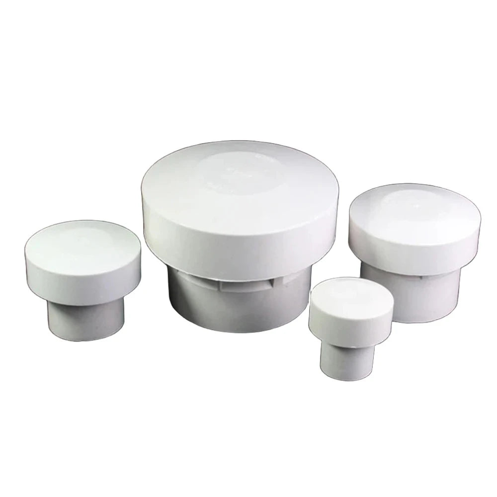 Valve de succion en PVC de haute qualité avec drainage, ventilation automatique et échange d'air 50 75 110 160 Capuchon de pluie multifonctionnel