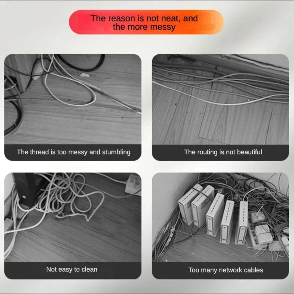 TV-Kabelmanagement, Kabelversteck für die Wand, Kabel-Organizer, Kabelkanal-Set, Kabelverdecksystem, Kabelabdeckungen, PVC-Kabelkanal
