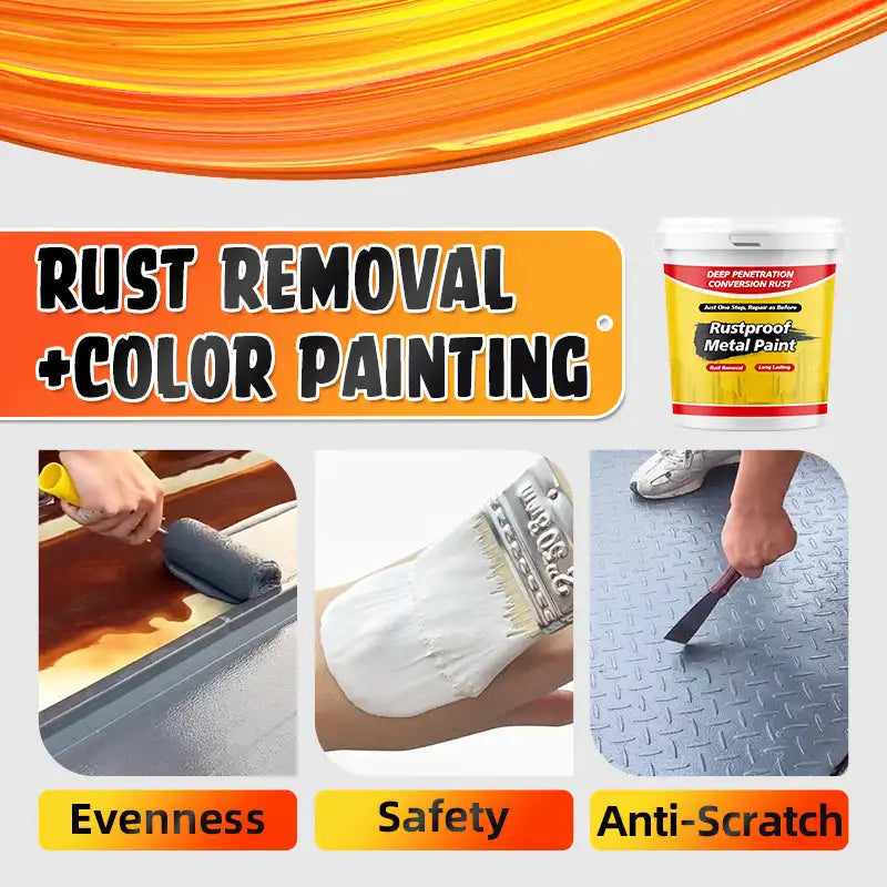 Peinture métallique antirouille, 260g, imperméable, à base d'eau, pour rénovation en acier, Anti-corrosion, pour garde-corps de porte en fer, rénovation de voiture