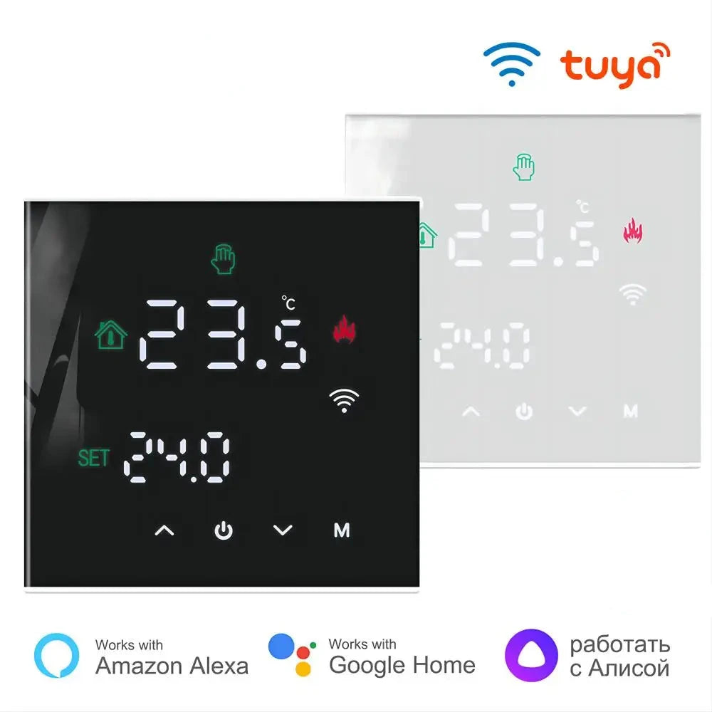 Tuya – régulateur de température intelligent WIFI pour maison intelligente, Thermostat de sol chaud pour chauffage électrique, régulateur de température, chaudière à gaz Yandex